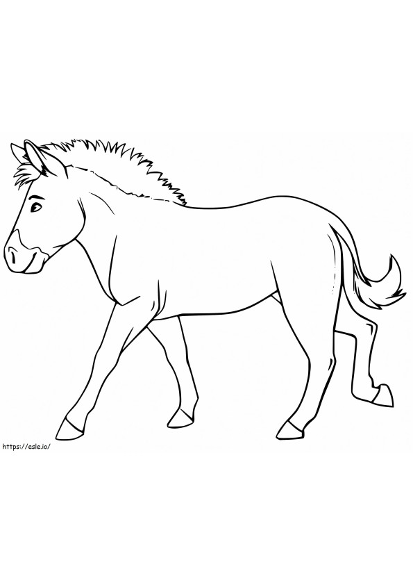 Normal Mule coloring page