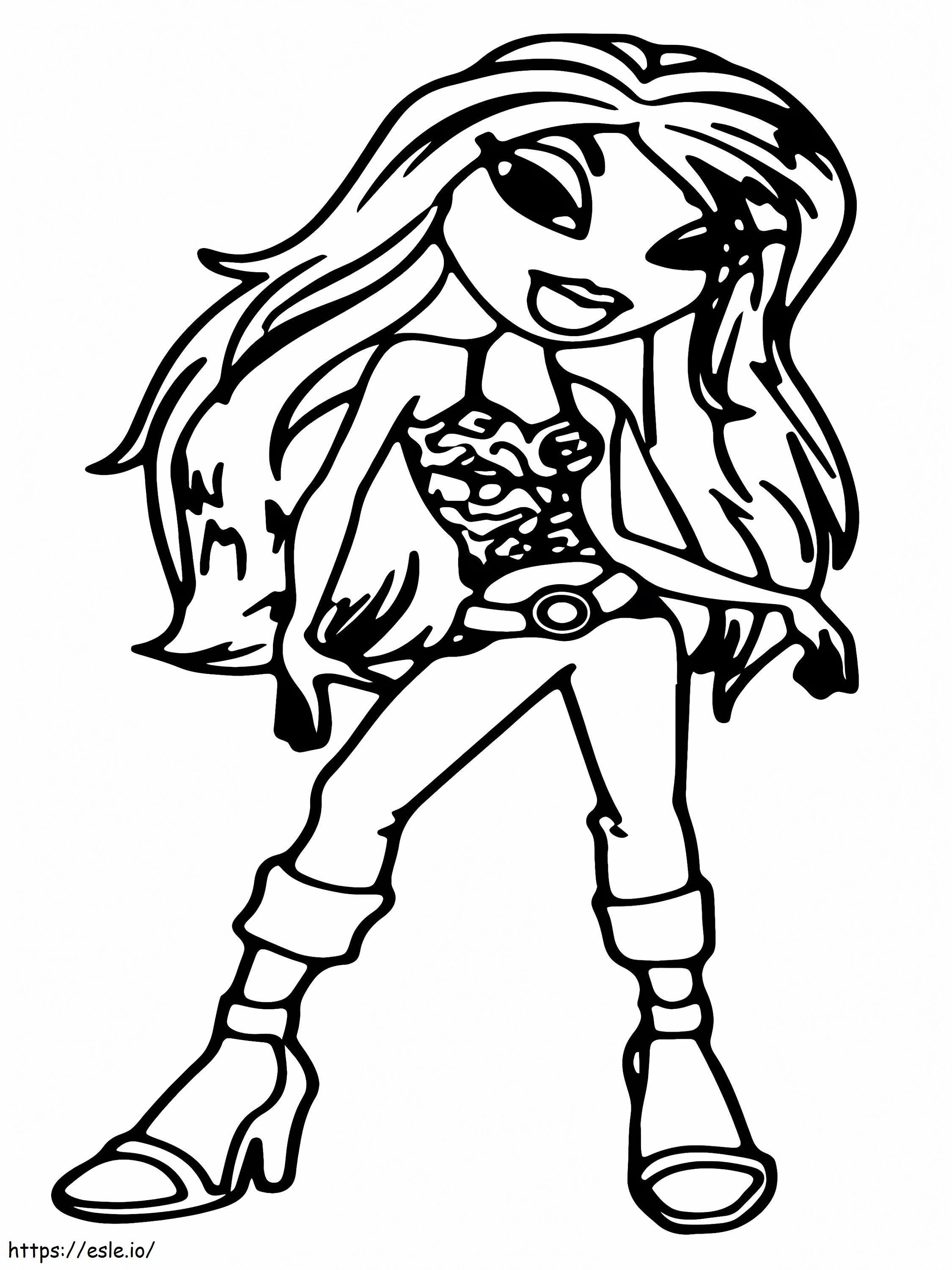 Magnificent Bratz Cheerleading coloring page