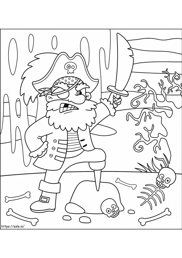 Super Pirate coloring page