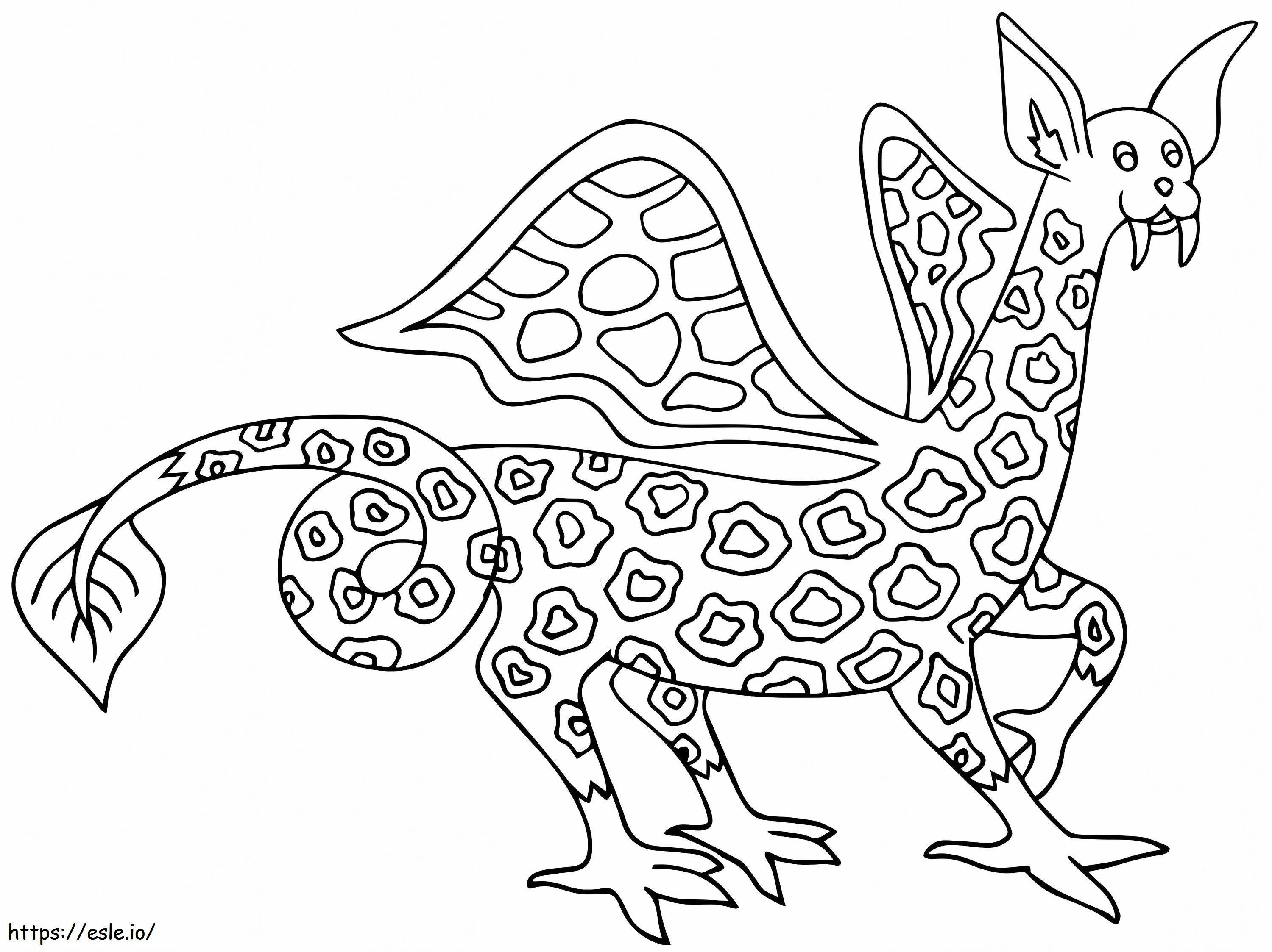 Coloriage Dragon marin Alebrijes à imprimer dessin