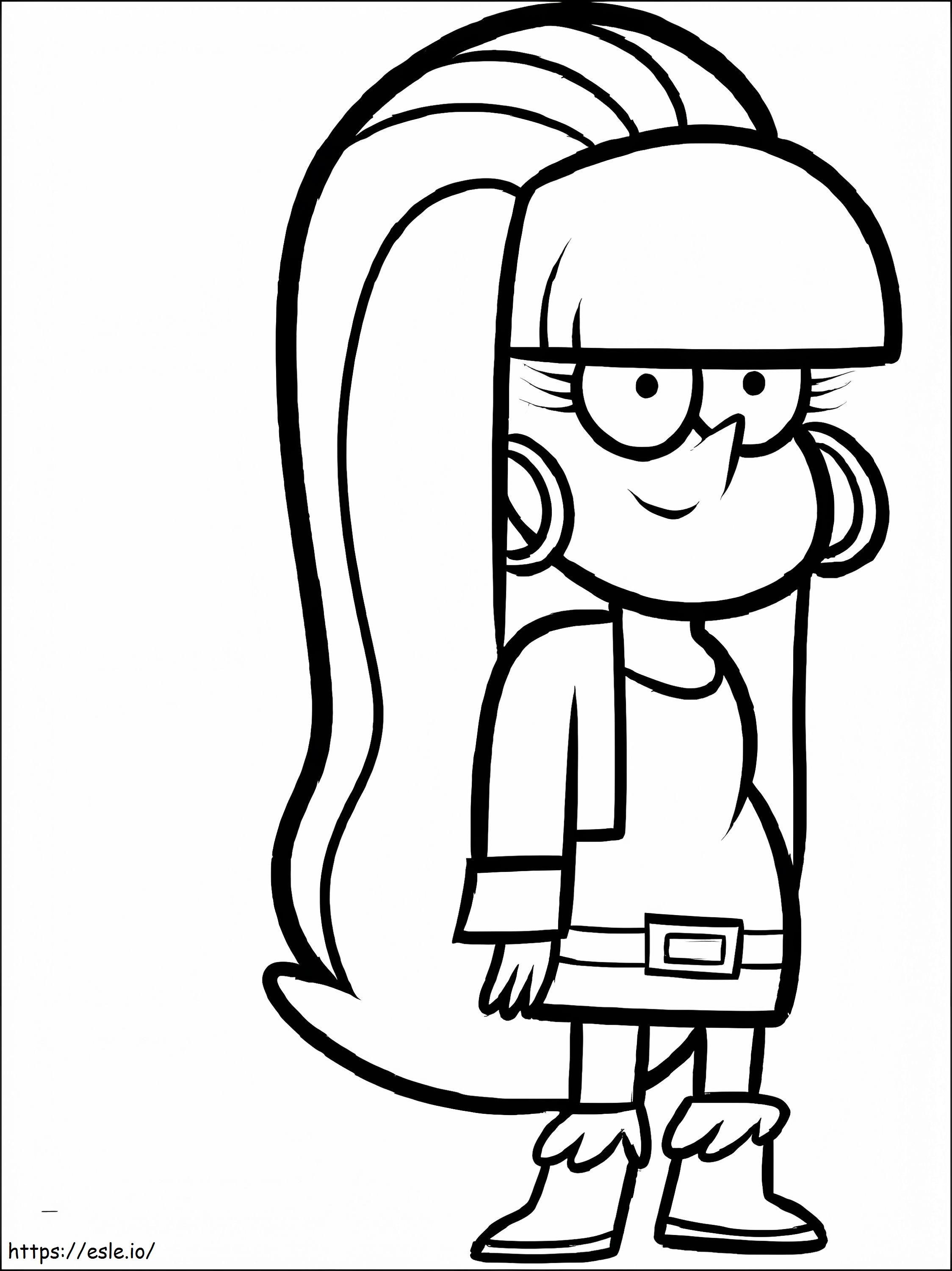 Coloriage Sourire paisible à imprimer PDF gratuit
