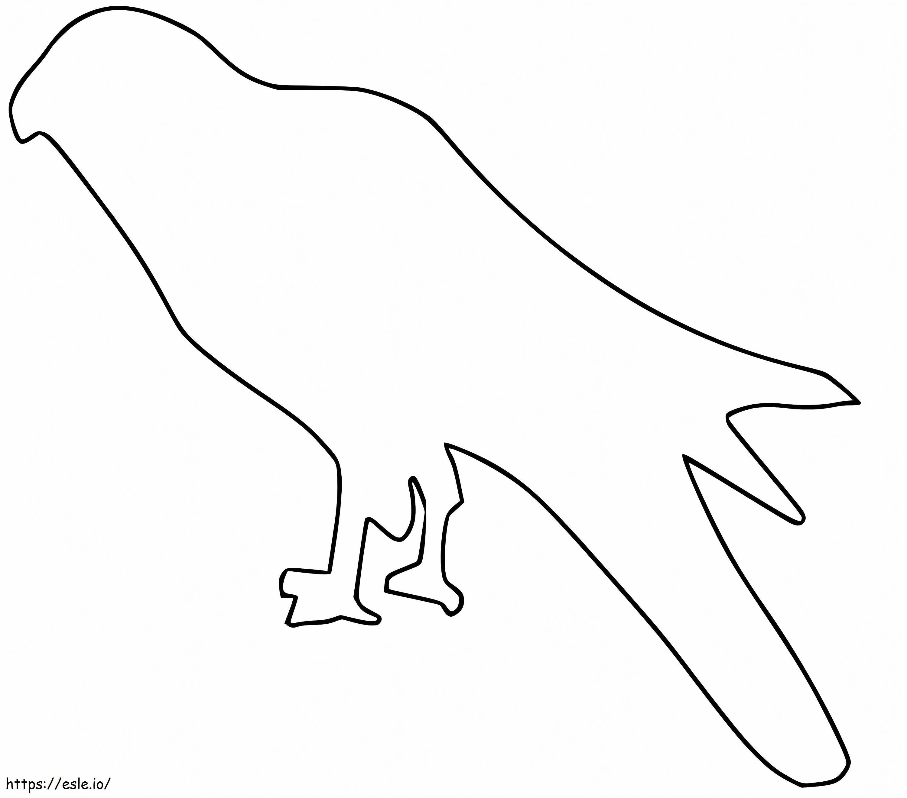 Kite Bird Outline coloring page