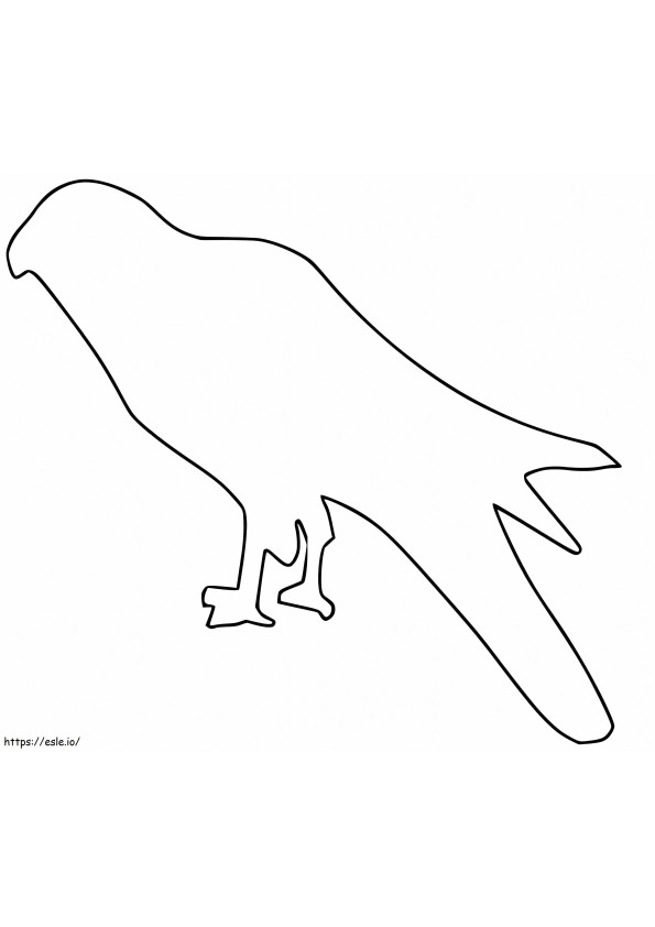 Zarys ptaka latawca kolorowanka