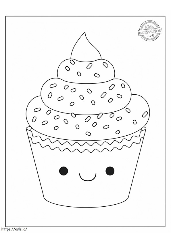 Cupcake lächelnd