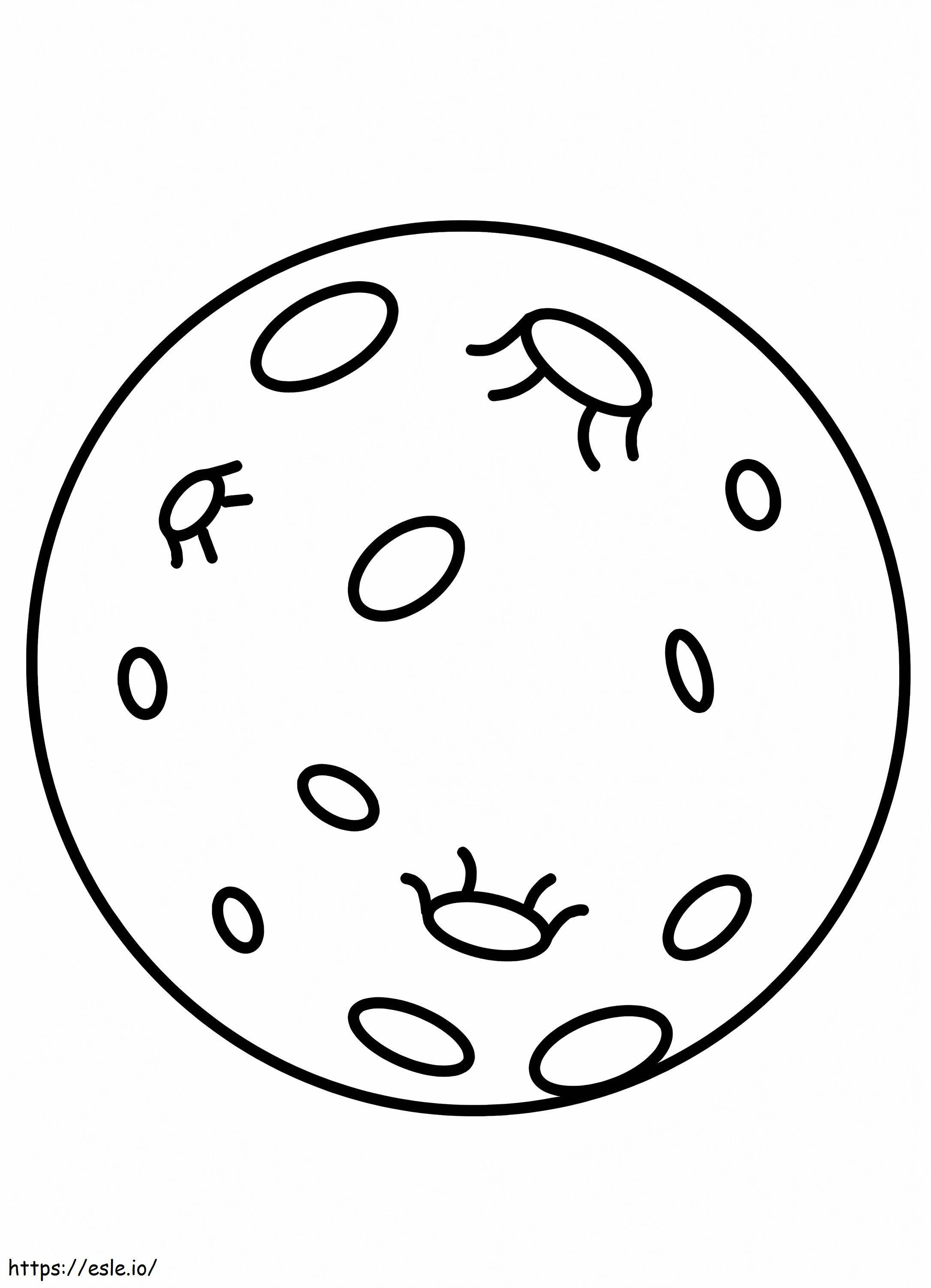 Simple Full Moon coloring page