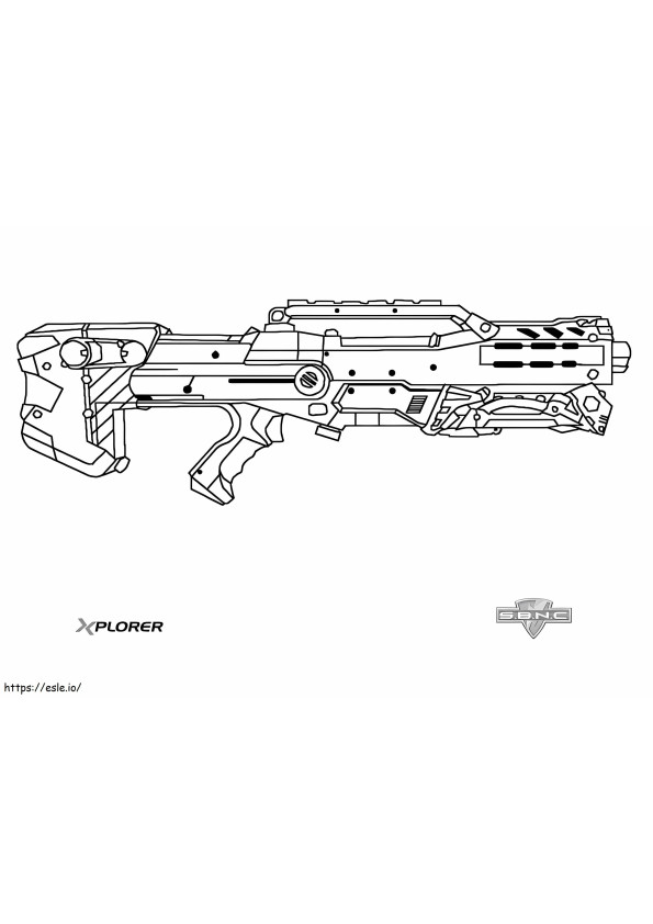 Nerf Gun 2 ausmalbilder