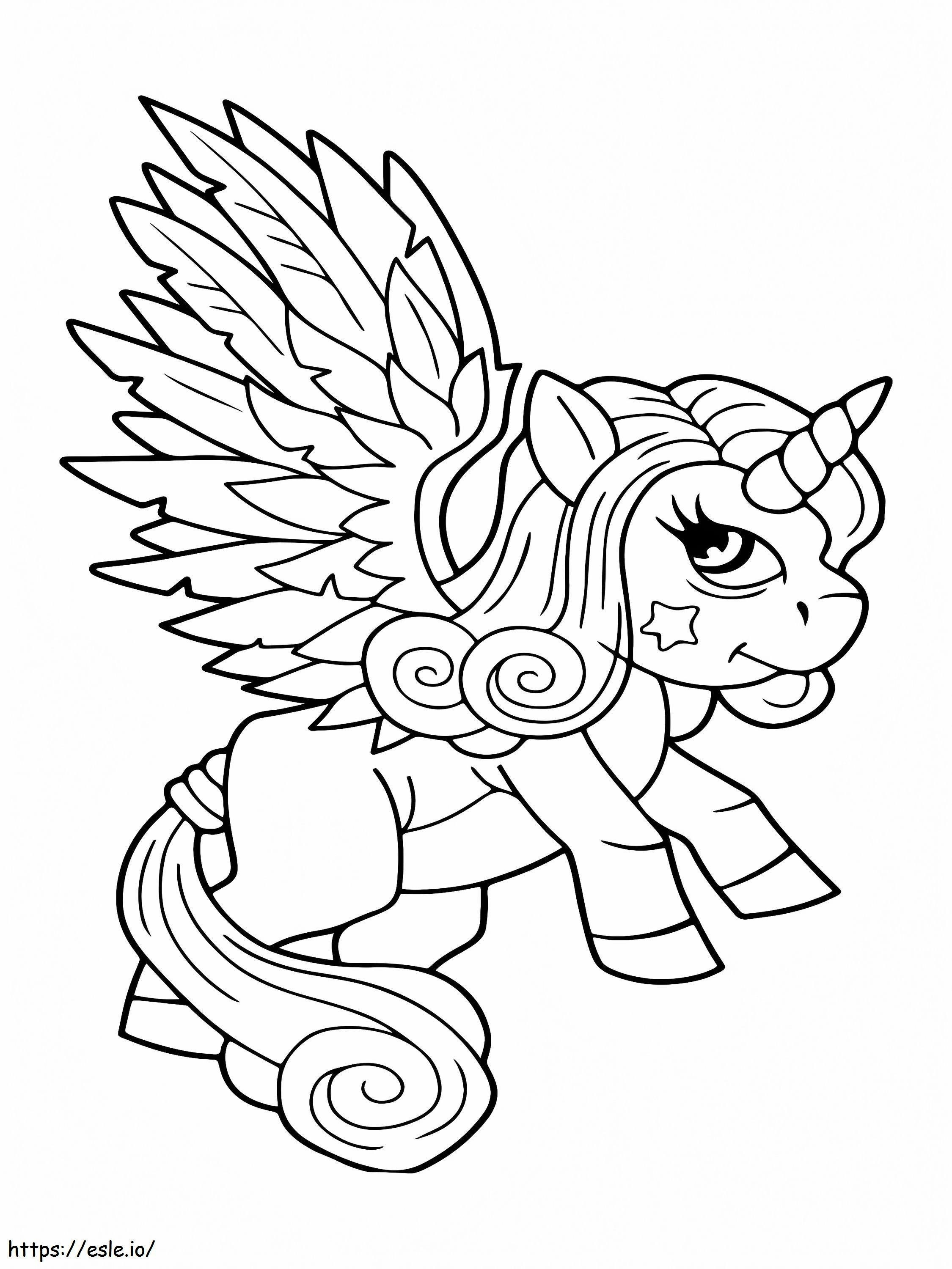 Winged Alicorn coloring page