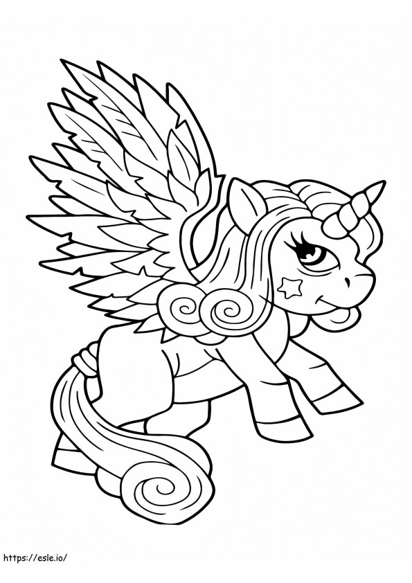 Winged Alicorn coloring page