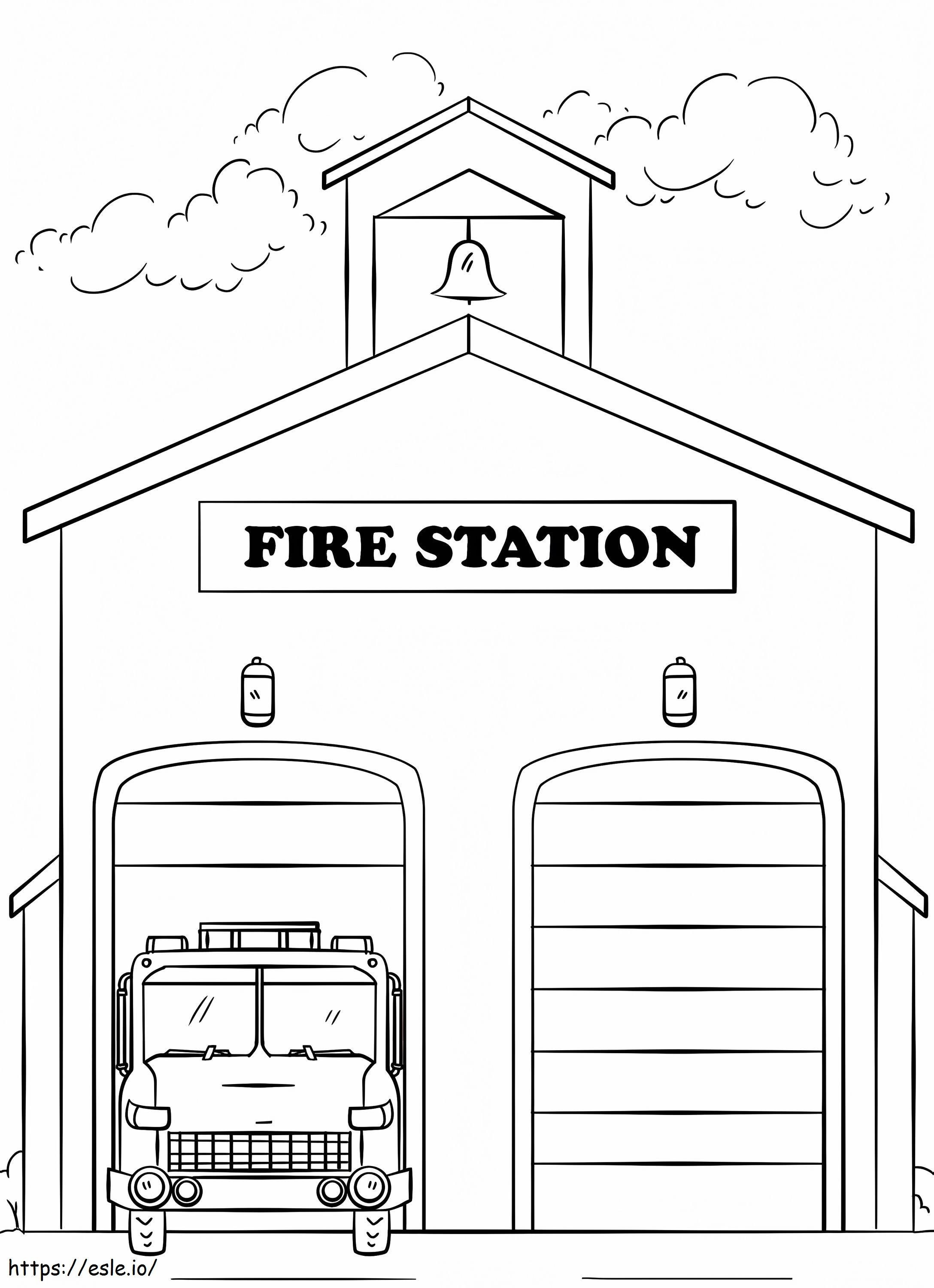 1584001647 Stasiun Pemadam Kebakaran Gambar Mewarnai