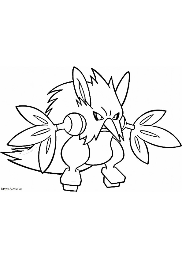 Shiftry 2 coloring page