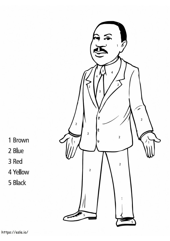 Coloriage Martin Luther King Jr. 15 à imprimer dessin