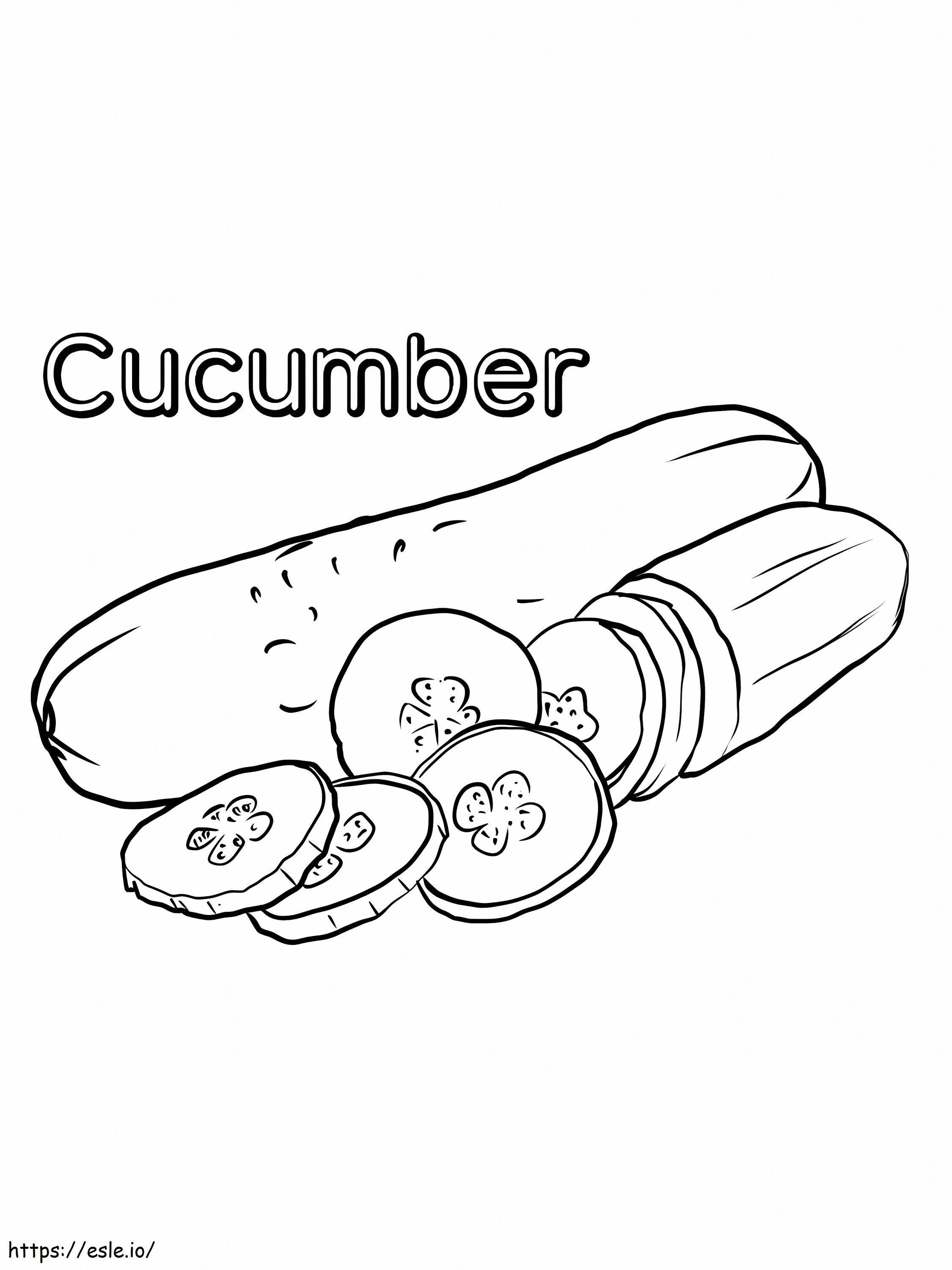 Cucumber 2. coloring page