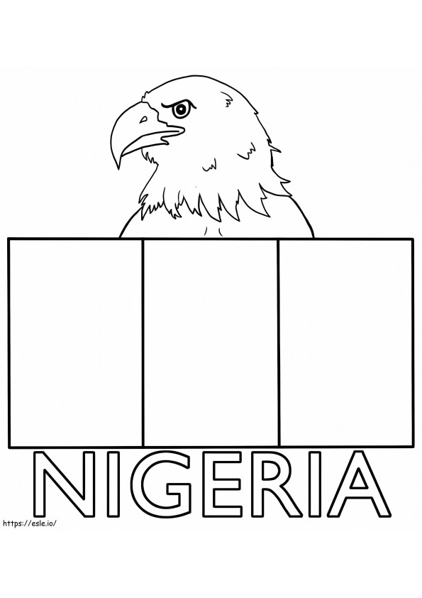 Bandera De Nigeria para colorear