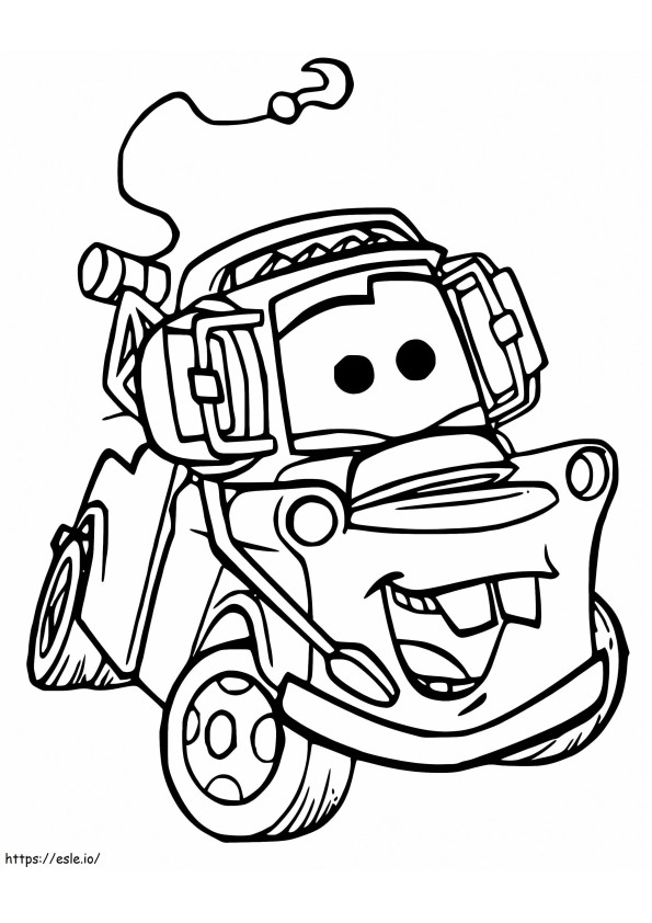 Mater From Disney Cars coloring page