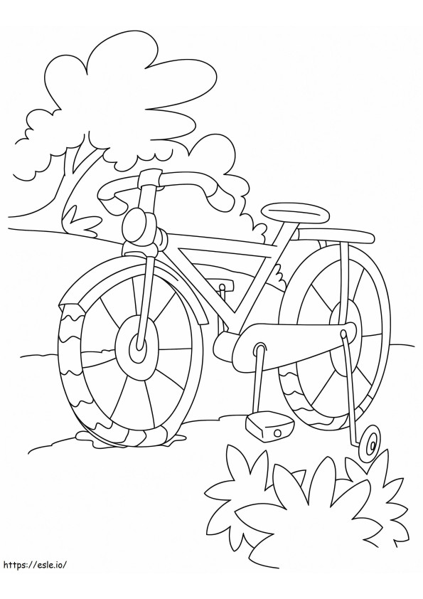 Bicicleta infantil para colorir