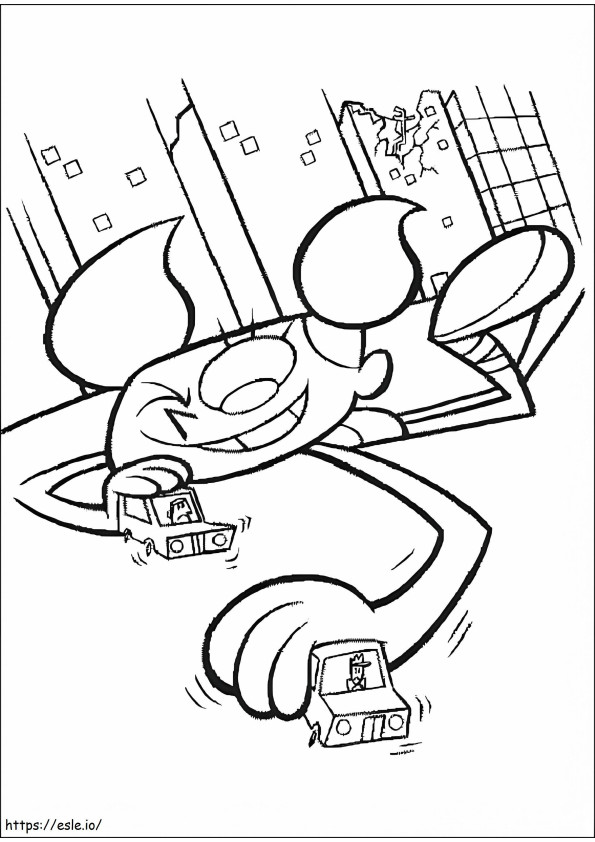 Dee Dee From Dexters Laboratory coloring page
