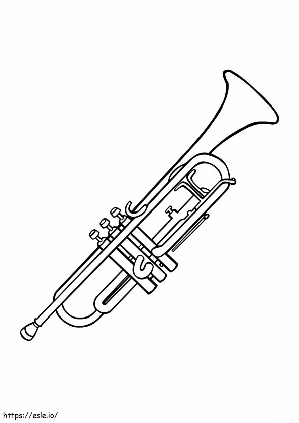 Amazing Trumpet coloring page