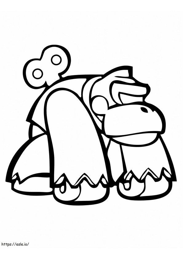 Donkey Kong Toy coloring page