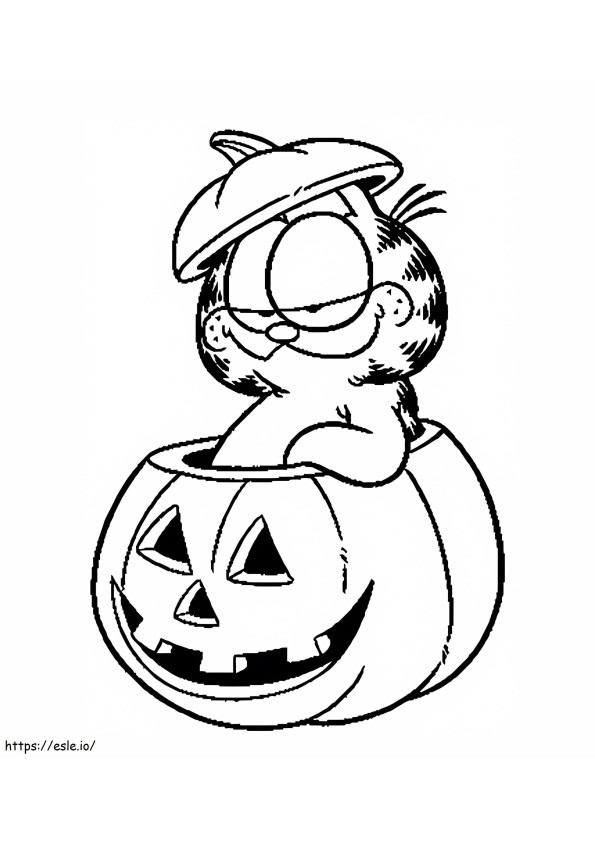 Disney Halloween Garfield ausmalbilder