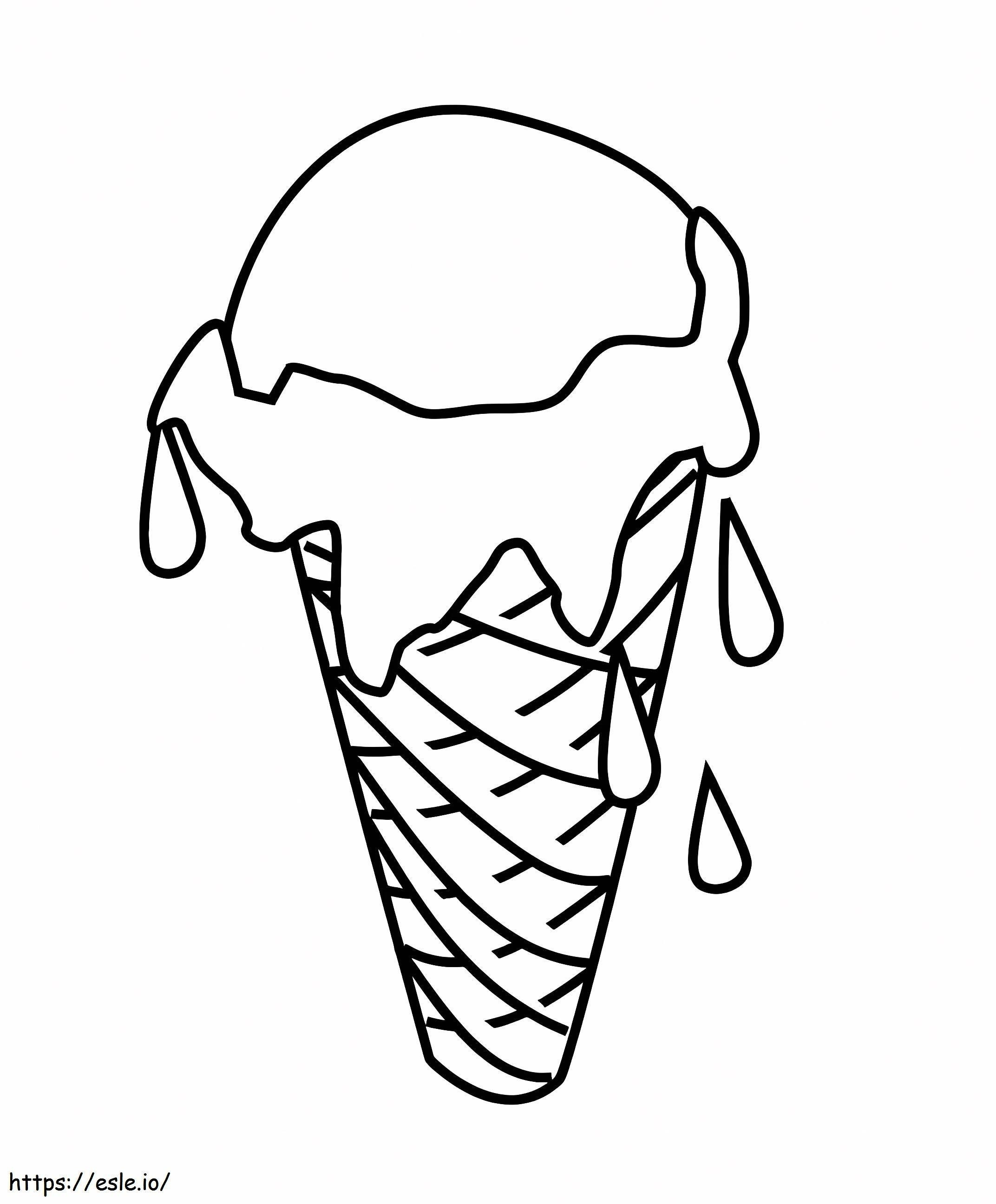 アイスクリームメルツ ぬりえ - 塗り絵
