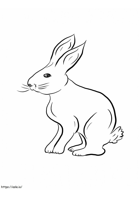 ウサギの絵 ぬりえ - 塗り絵