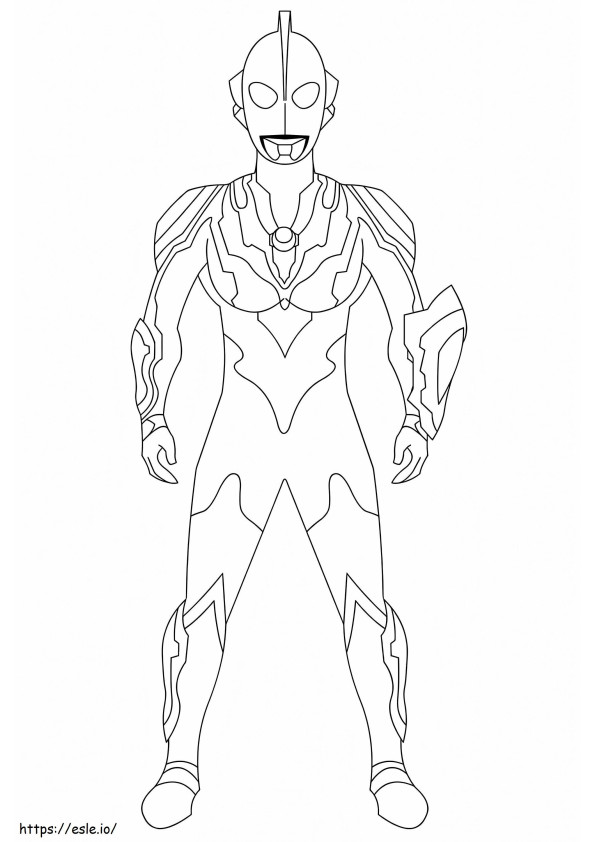 Amazing Ultraman coloring page