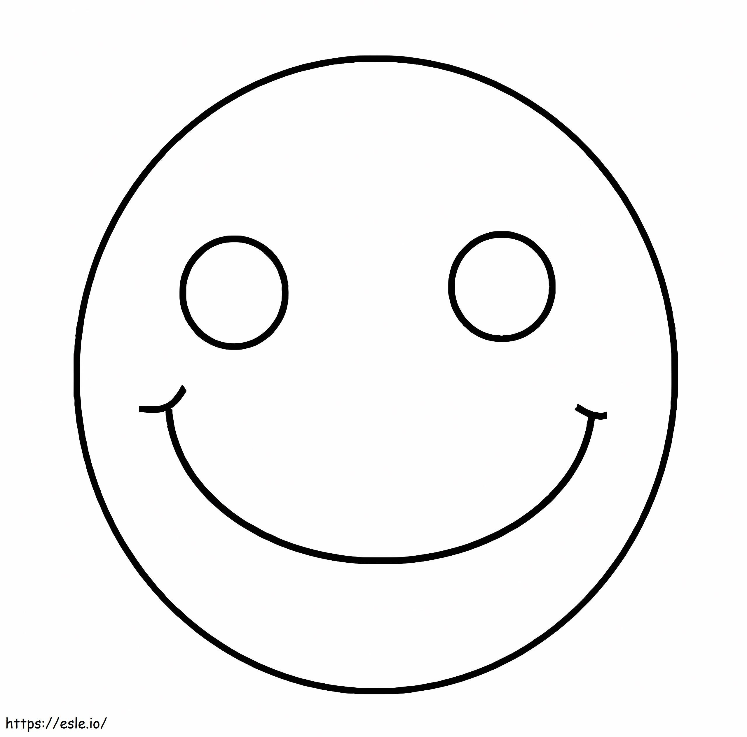 Smiley Face 10 coloring page