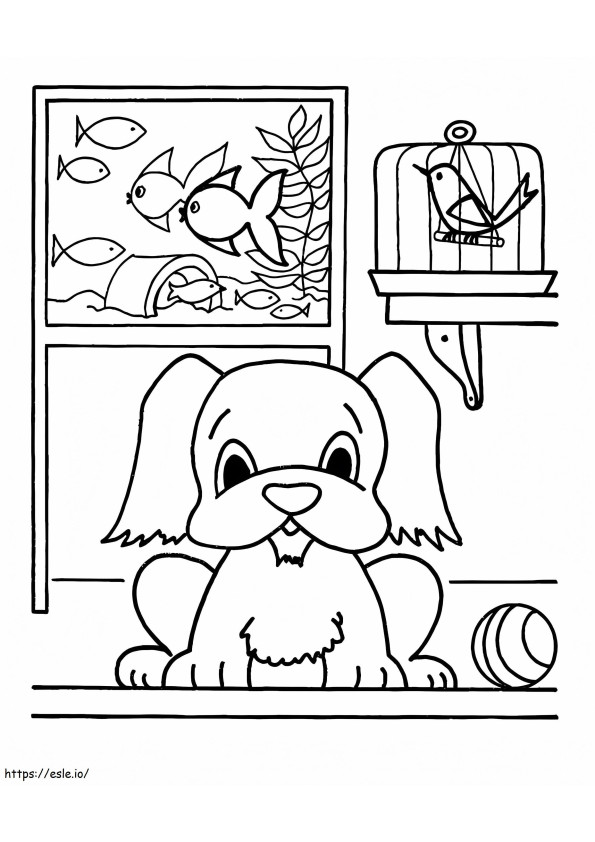 Coloriage Animaux domestiques à imprimer dessin