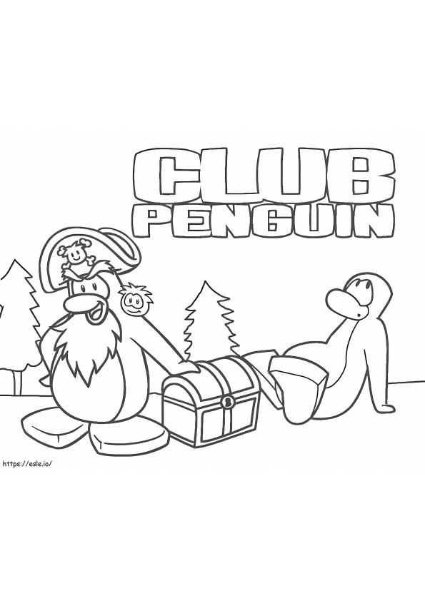 Penguin Puffle coloring page