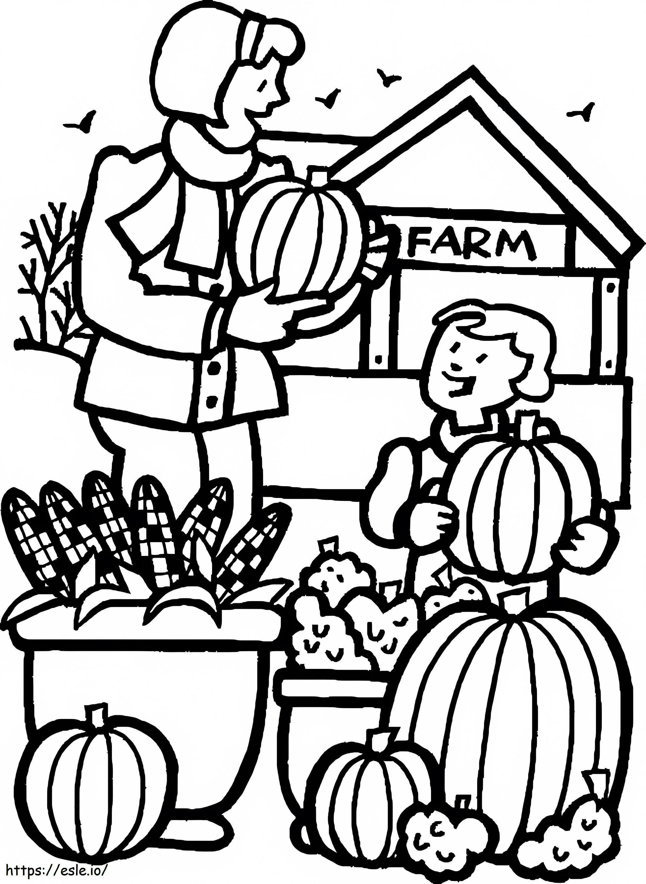 Pumpkin Patch For Kids coloring page