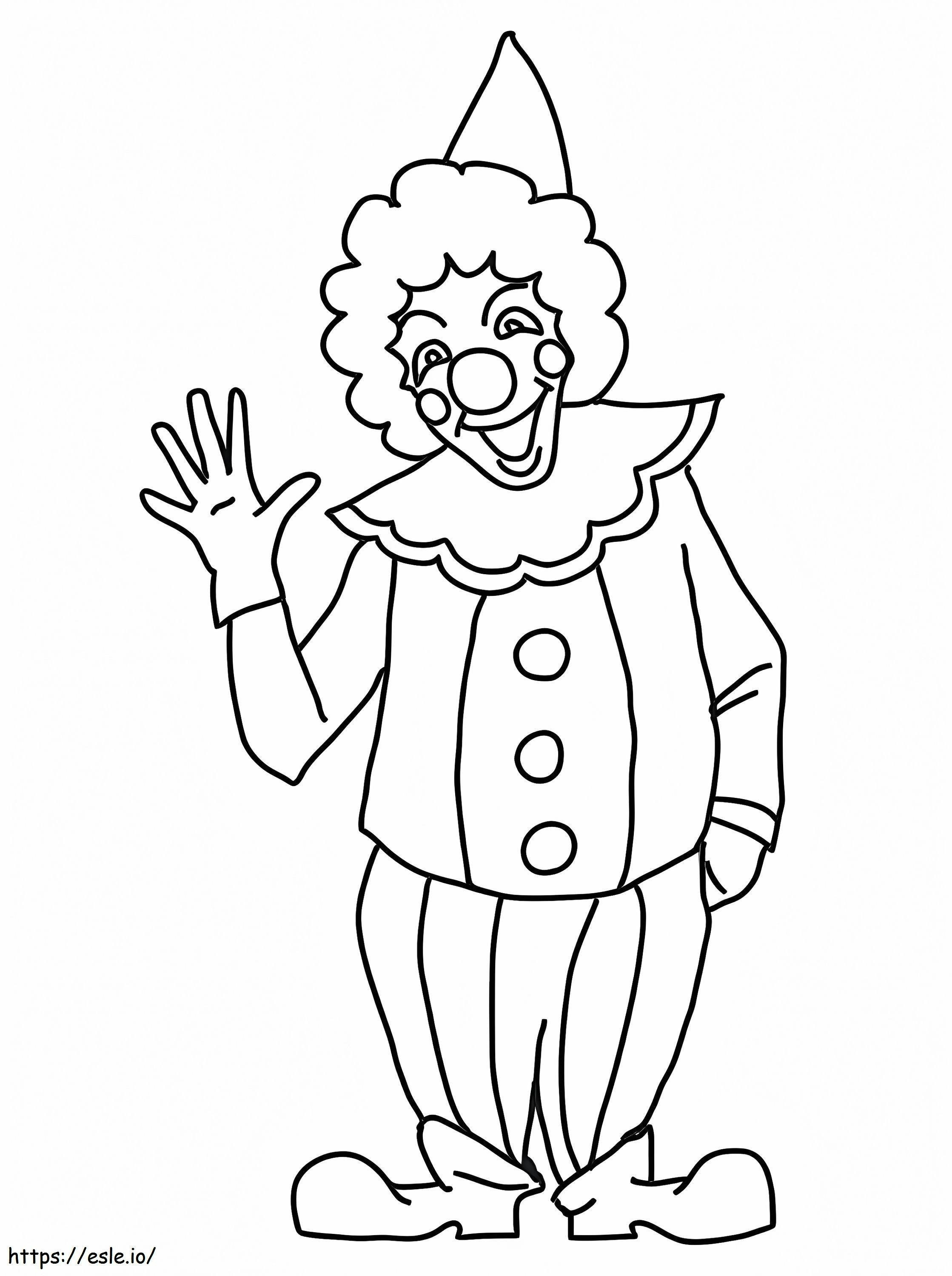 Coloriage Clown qui rit à imprimer dessin