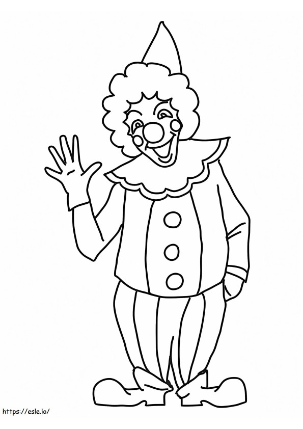 Coloriage Clown qui rit à imprimer dessin