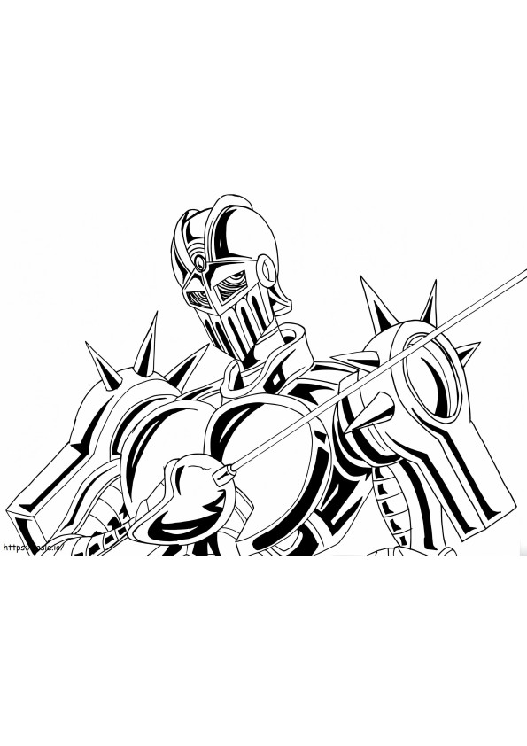 Silver Chariot From Jojos Bizarre Adventure coloring page