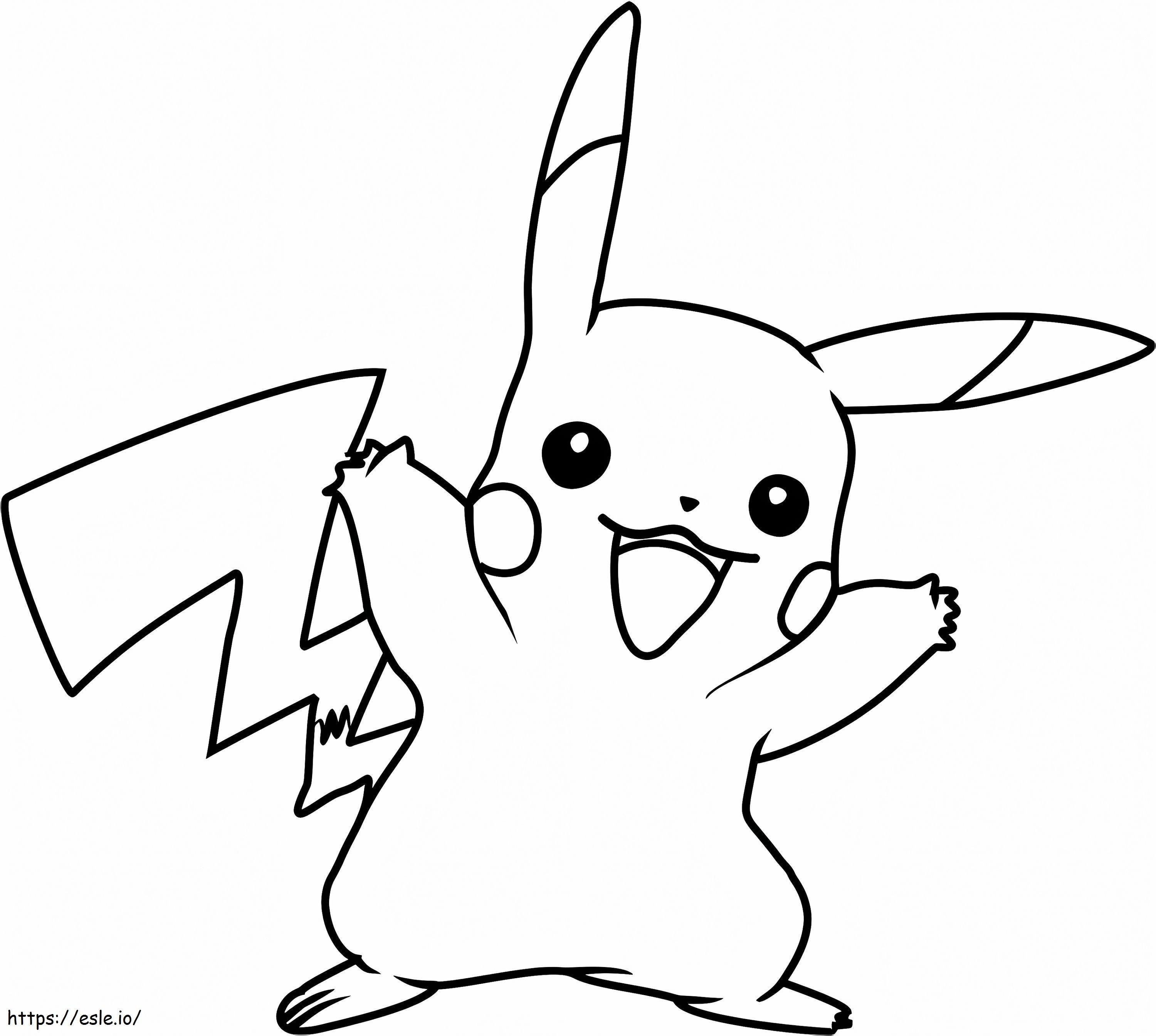 1530669716 Pikachu Pokemon A4 de colorat