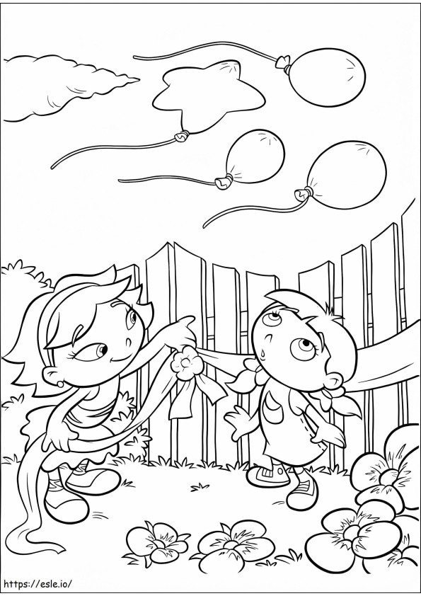 Annie And June Little Einsteins coloring page