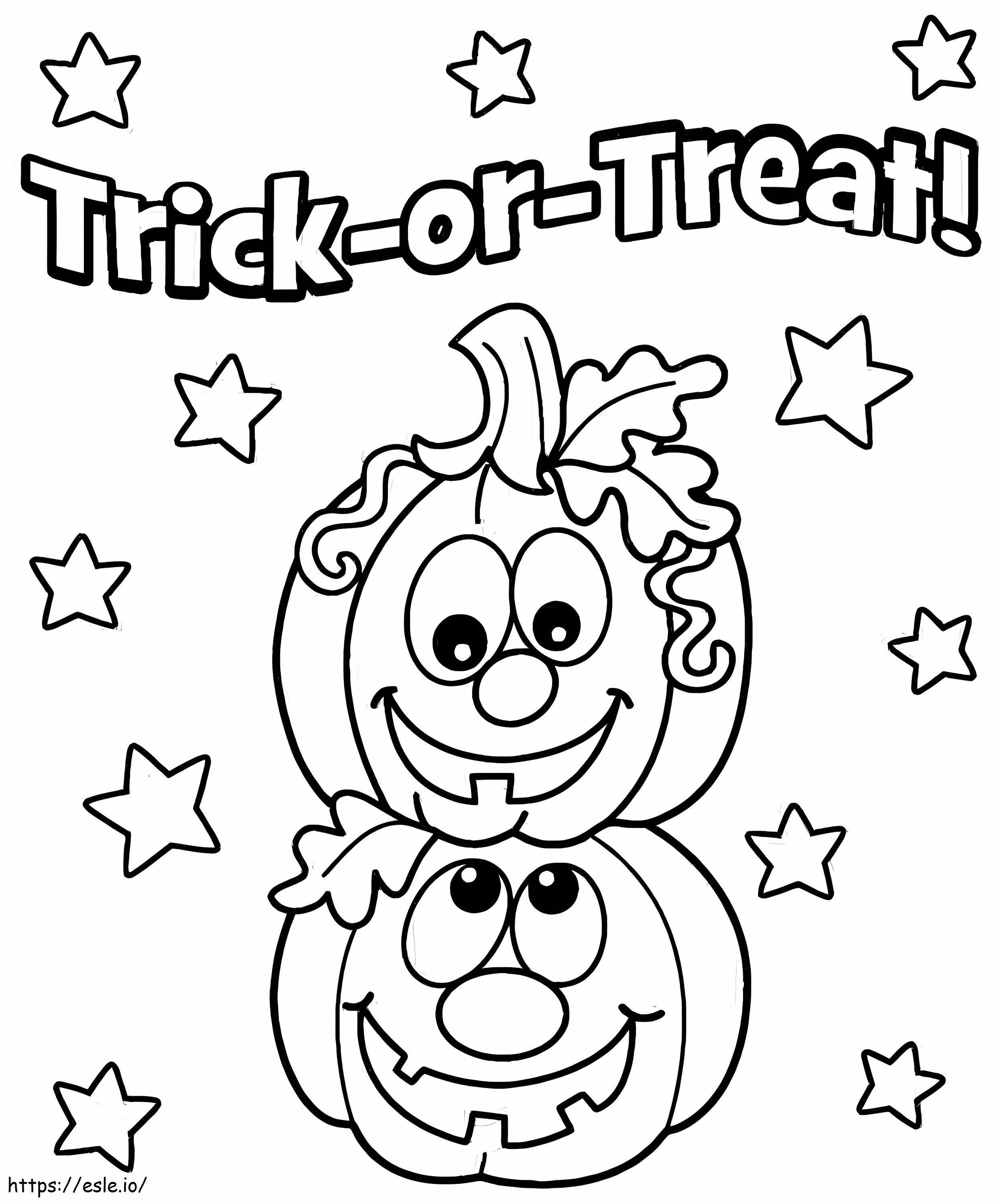 Trick Or Treat 6 coloring page