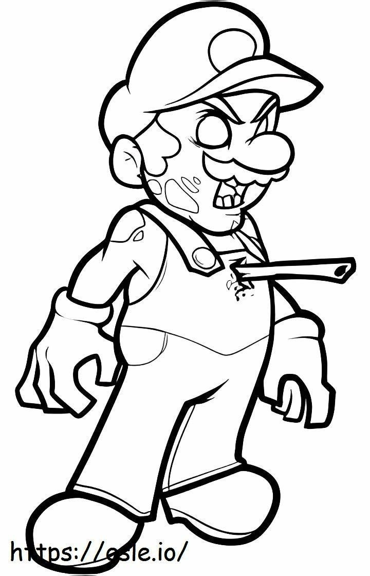 Undead Zombie coloring page