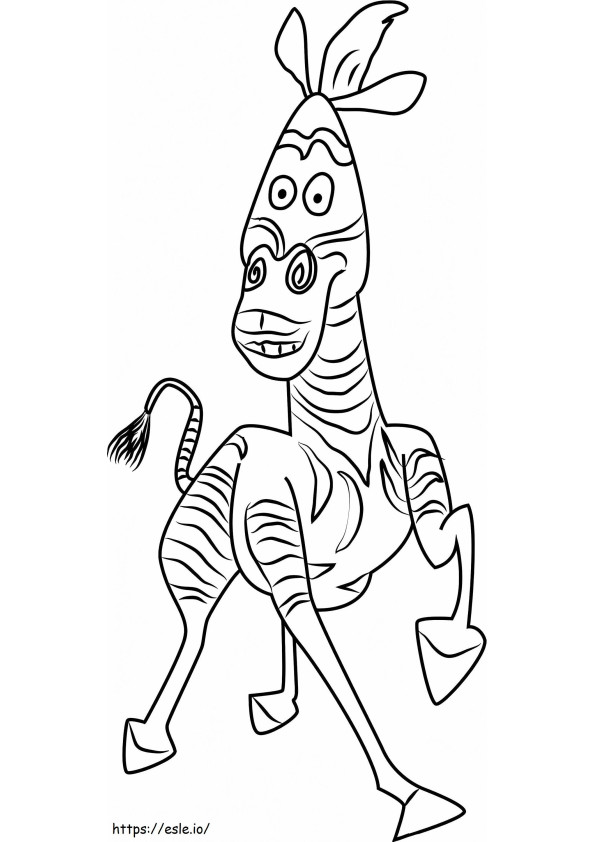 1532575475 Marty From Madagascar A4 coloring page