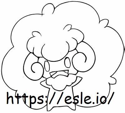 Whimsicott Desen de Colorat pentru Copii