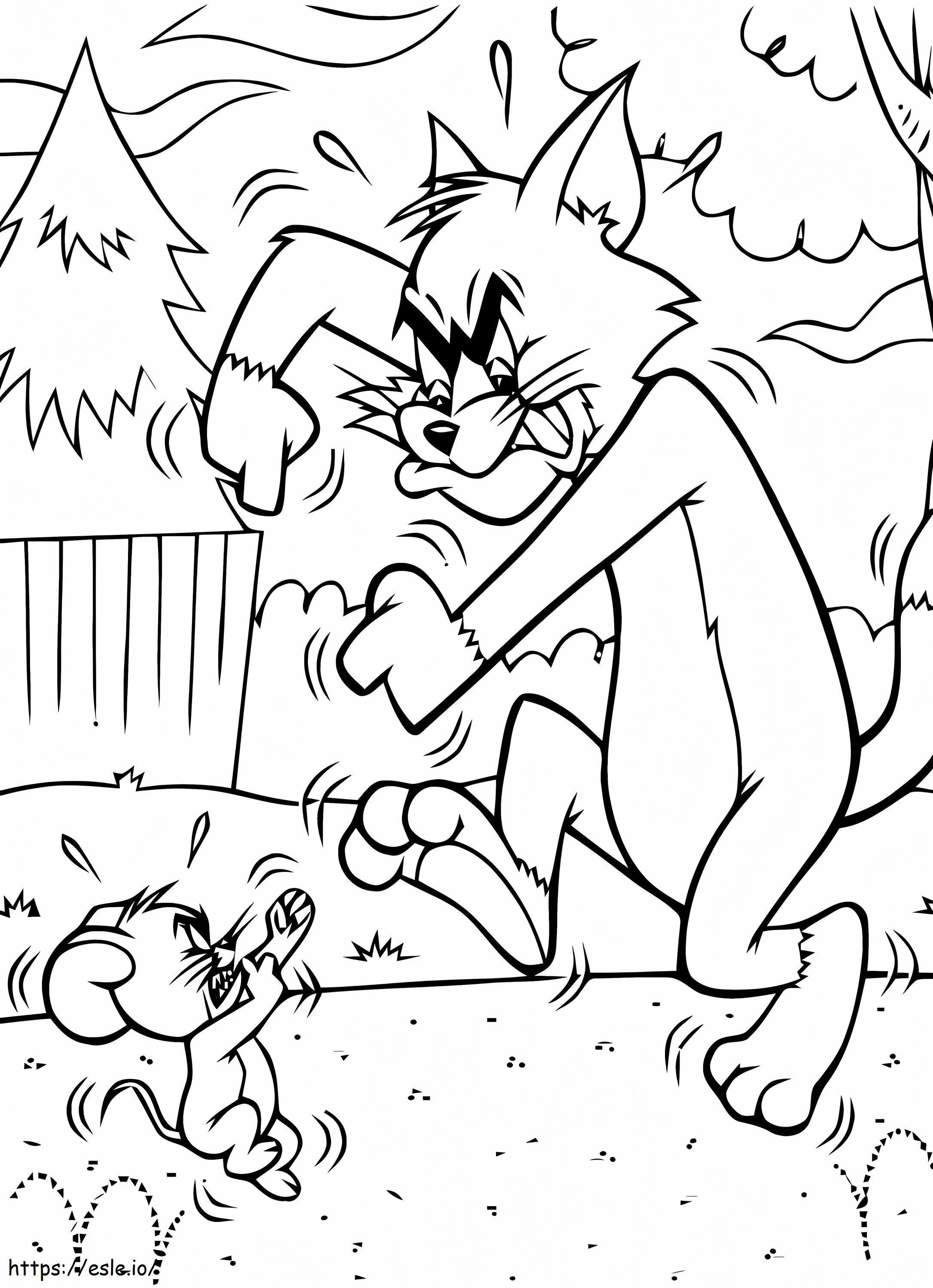 1548380318 Colorat pentru copii Tom și Jerry 58876 de colorat