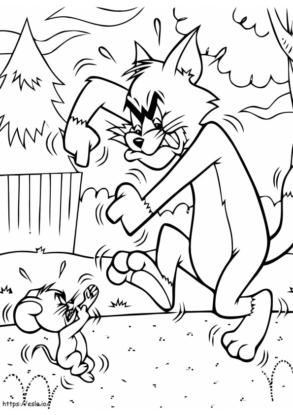 1548380318 Colorir para crianças Tom e Jerry 58876 para colorir