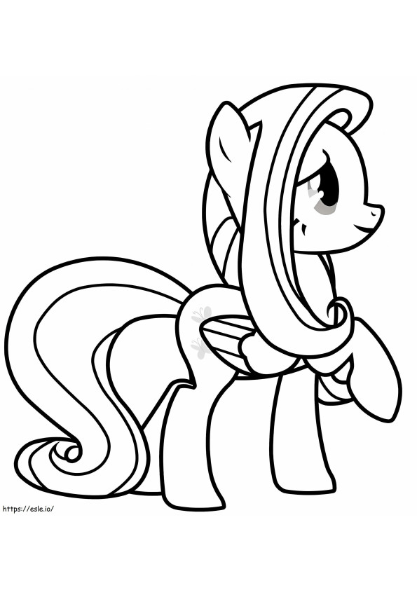 Amazing Fluttershy coloring page