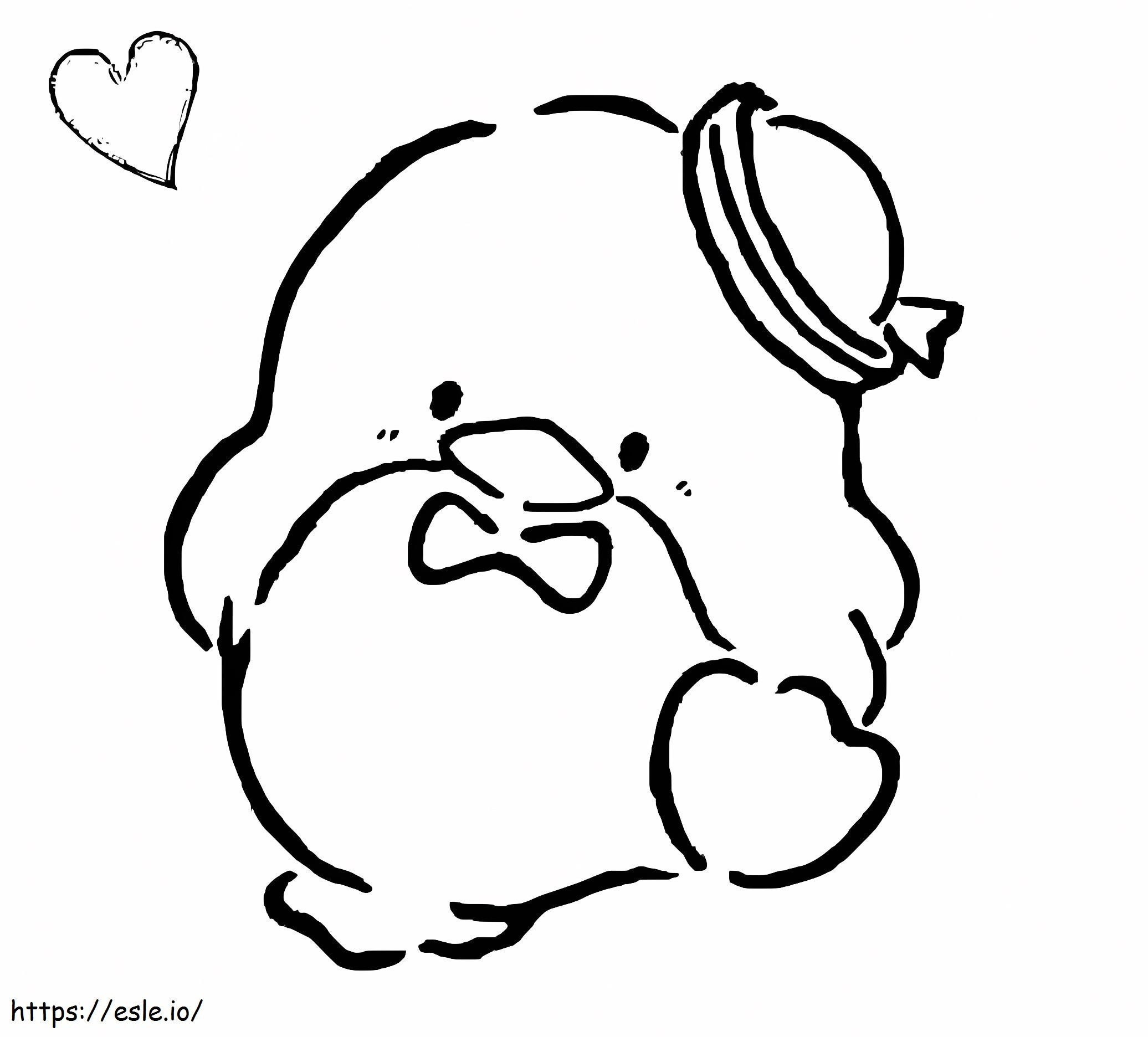 Free Tuxedo Sam To Color Coloring Page