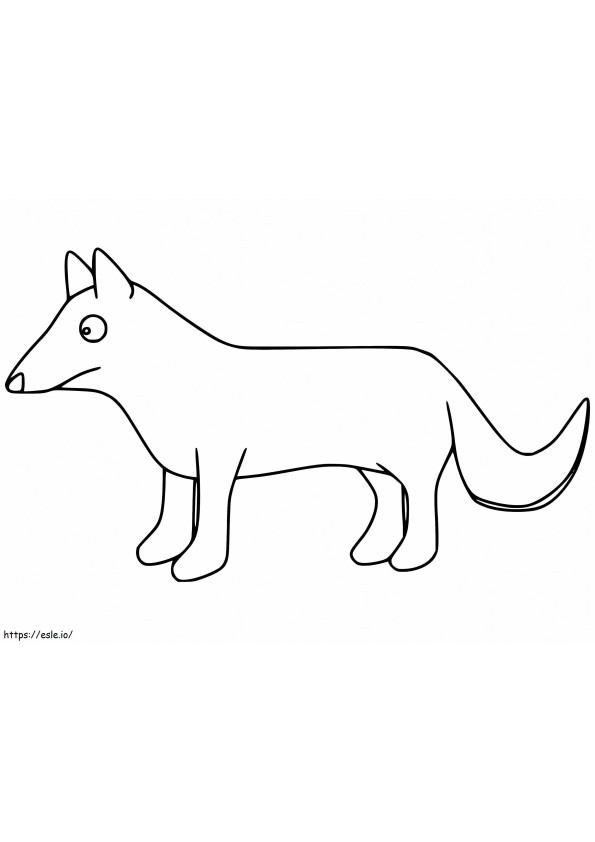 Fox From Gruffalo 1 coloring page