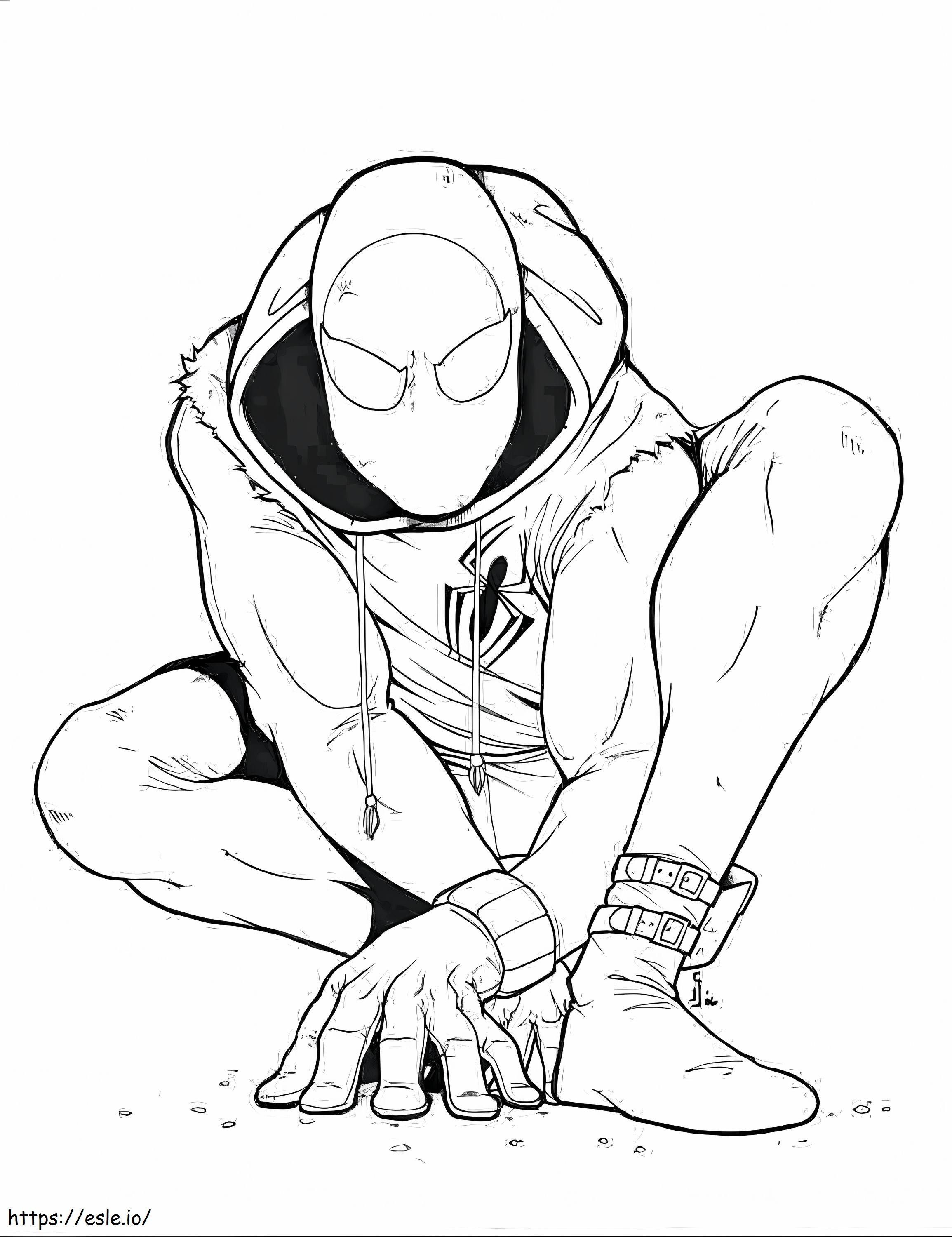 Miles Morales coloring page