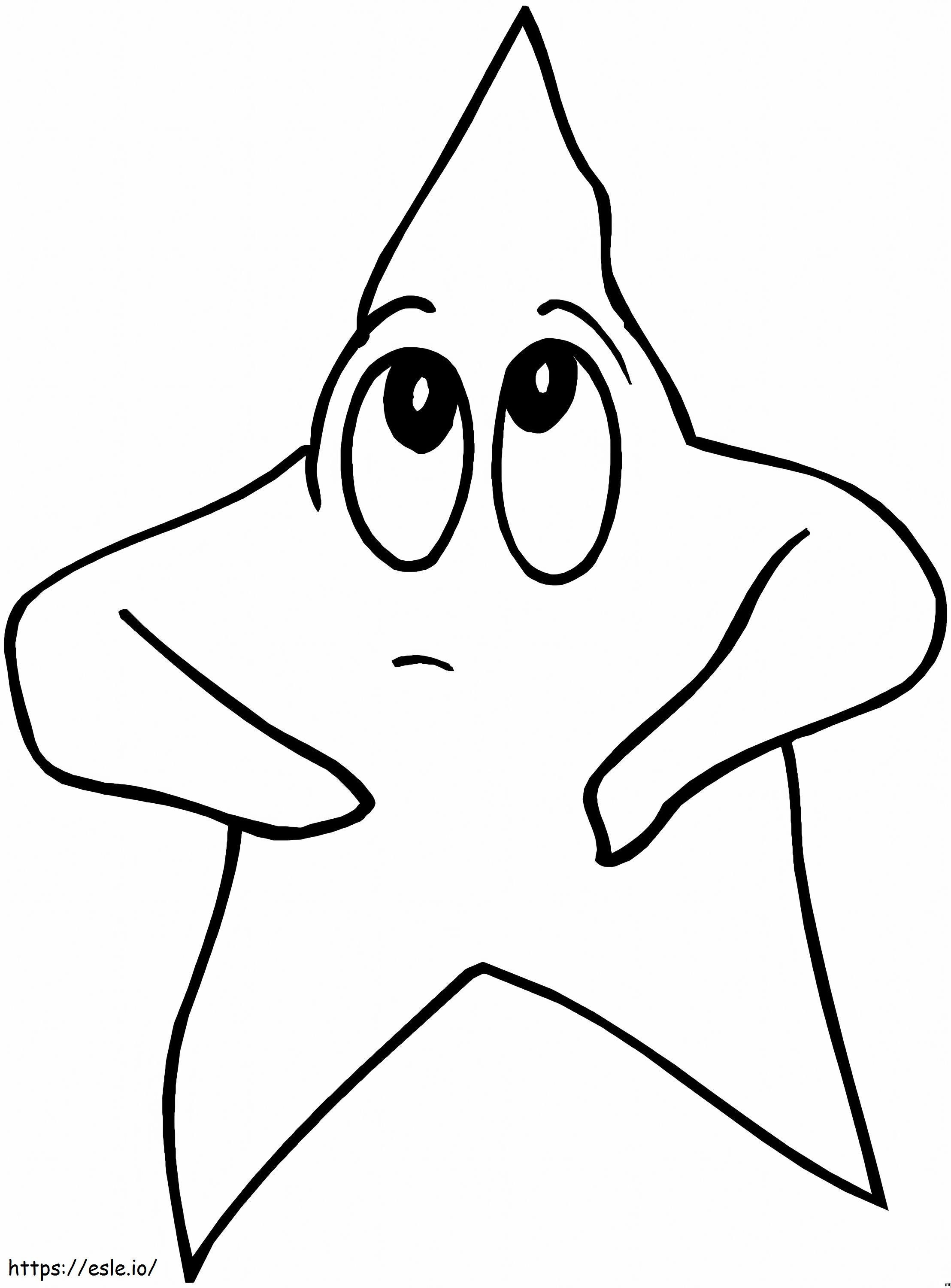 Animated Star coloring page