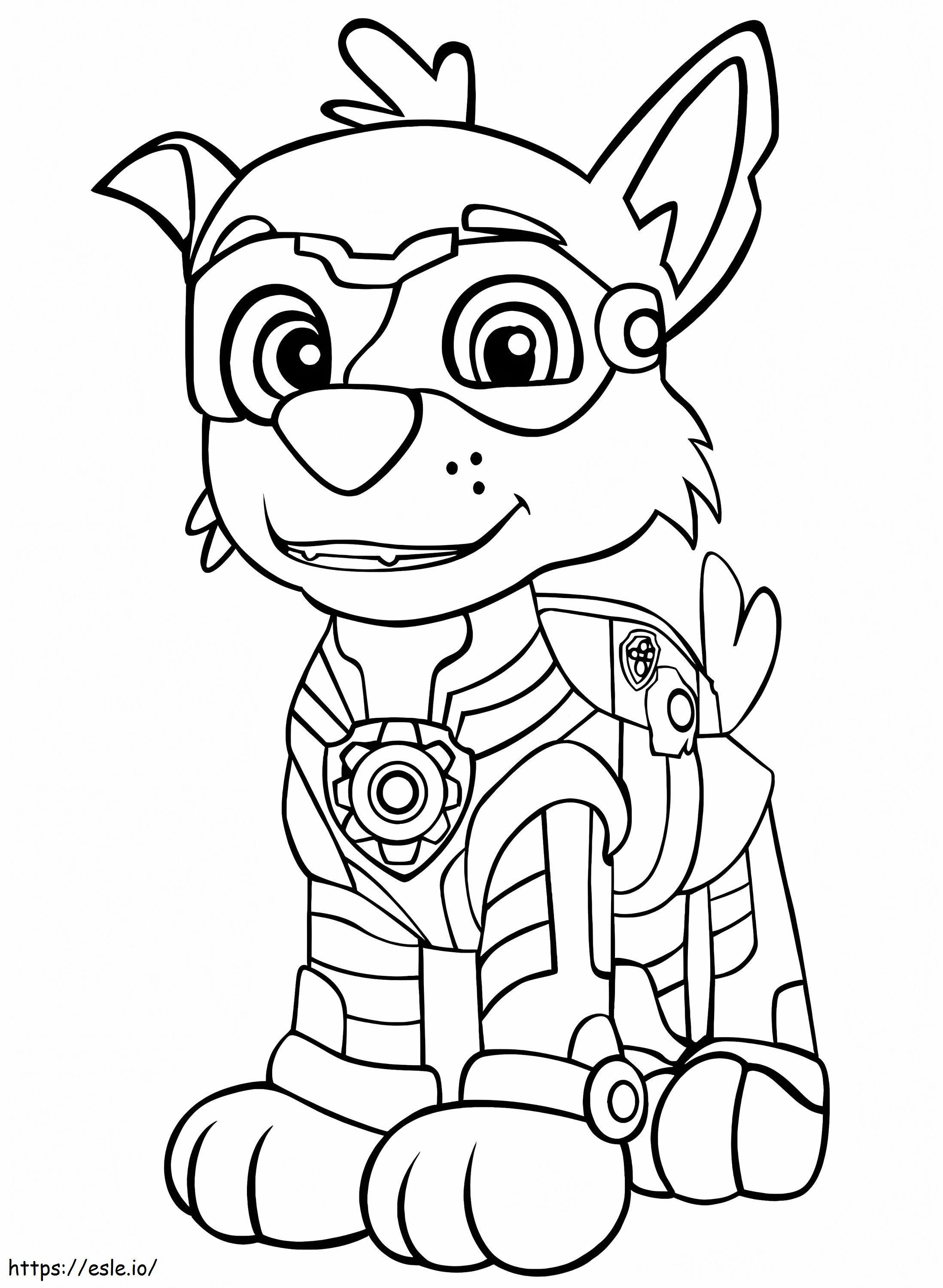 Rocky Mighty Pups coloring page