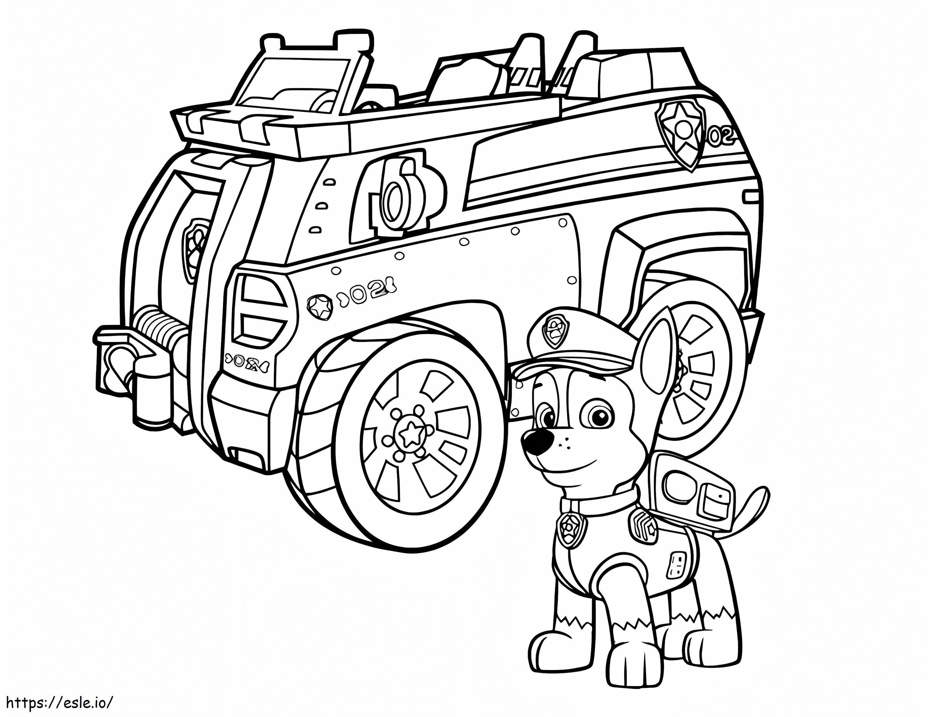 Chase Paw Patrol 12 coloring page