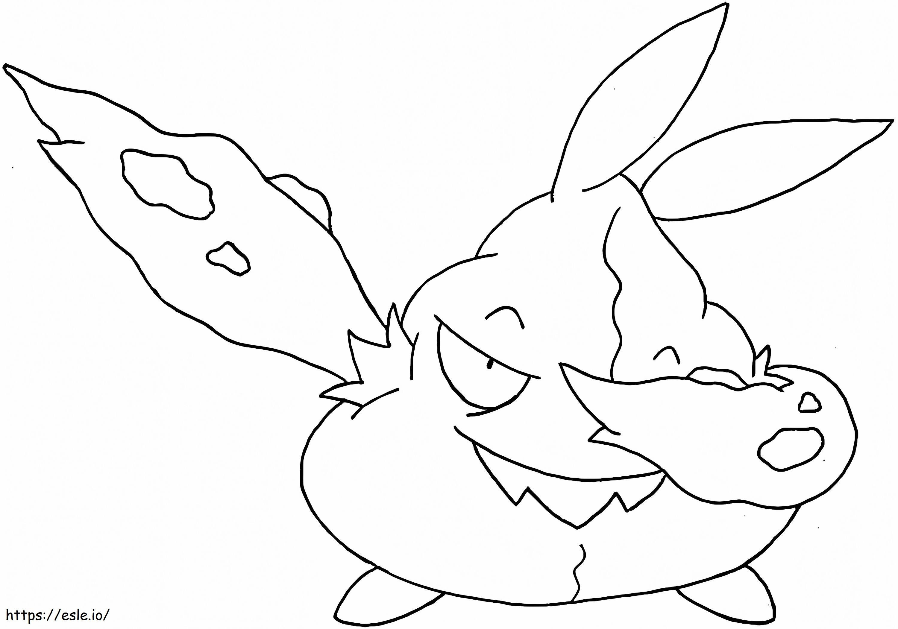 Trubbish Pokemon 4 coloring page
