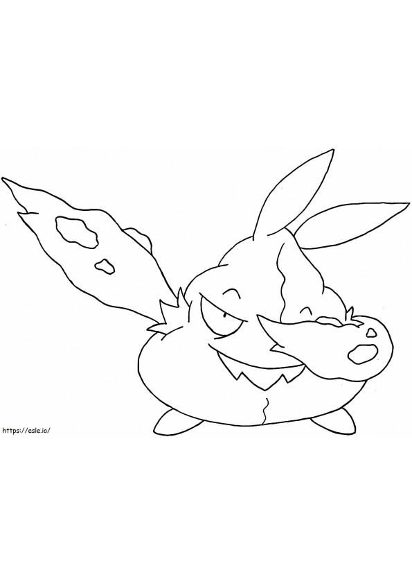 Trubbish Pokemon 4 coloring page
